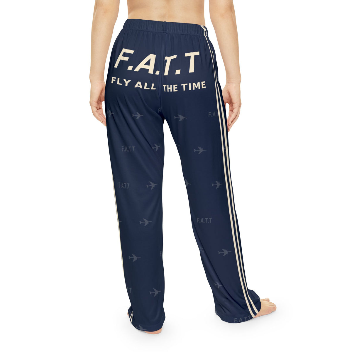 F.A.T.T Women's Flight Lounge Pants — Navy / Cream