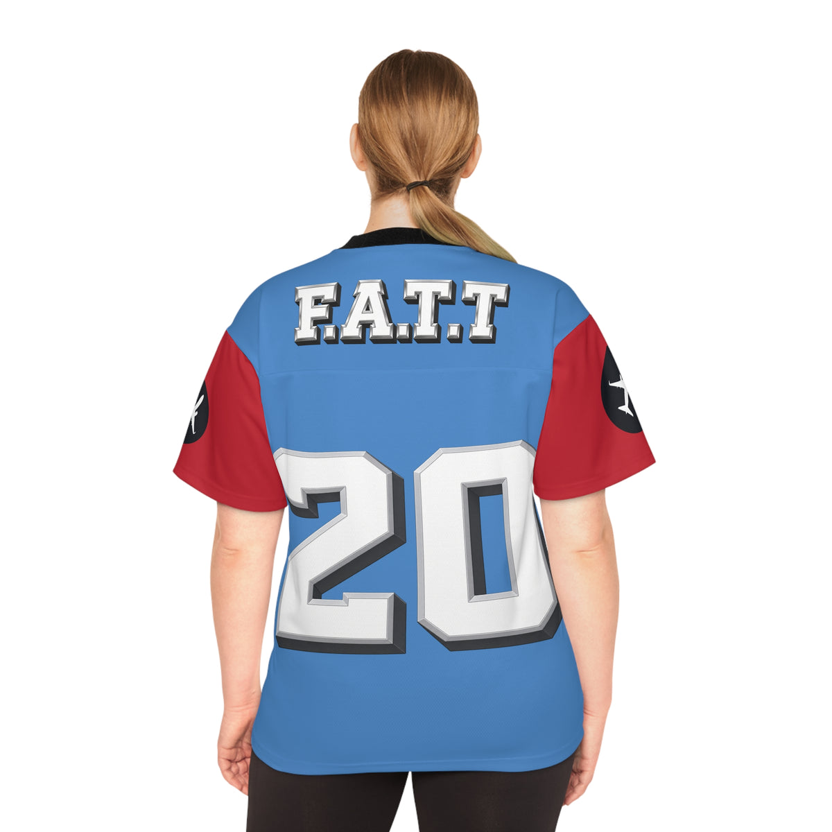 F.A.T.T #20 Football Jersey — Tennessee | Light Blue / Red