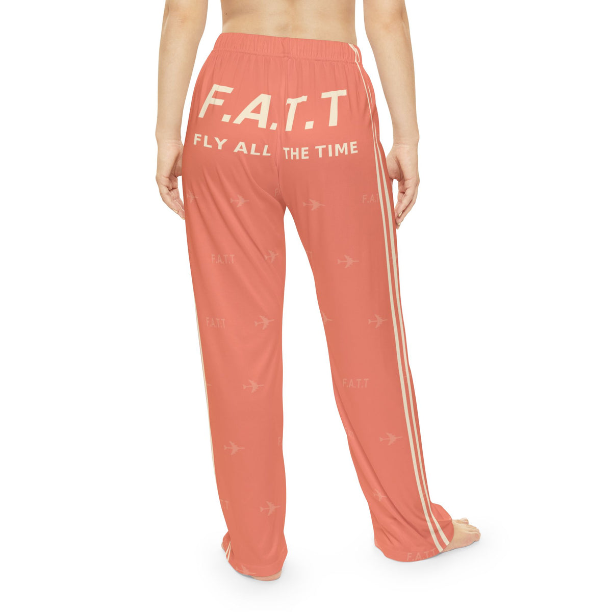 F.A.T.T Women's Flight Lounge Pants — Coral / Cream