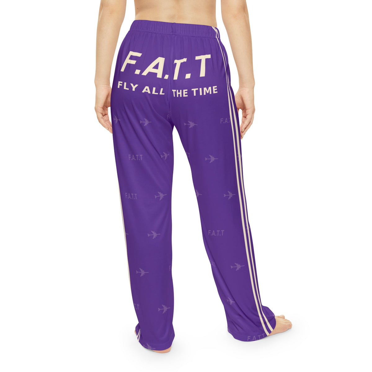 F.A.T.T Women's Flight Lounge Pants — Royal Purple / Cream
