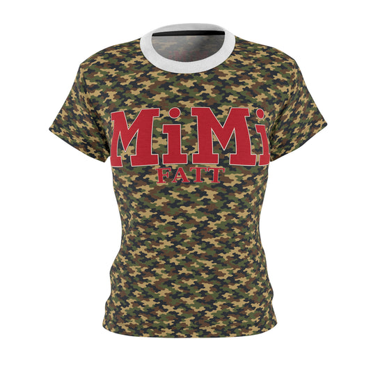 MiMi by FATT Women’s Camo Tee — Camouflage / Red