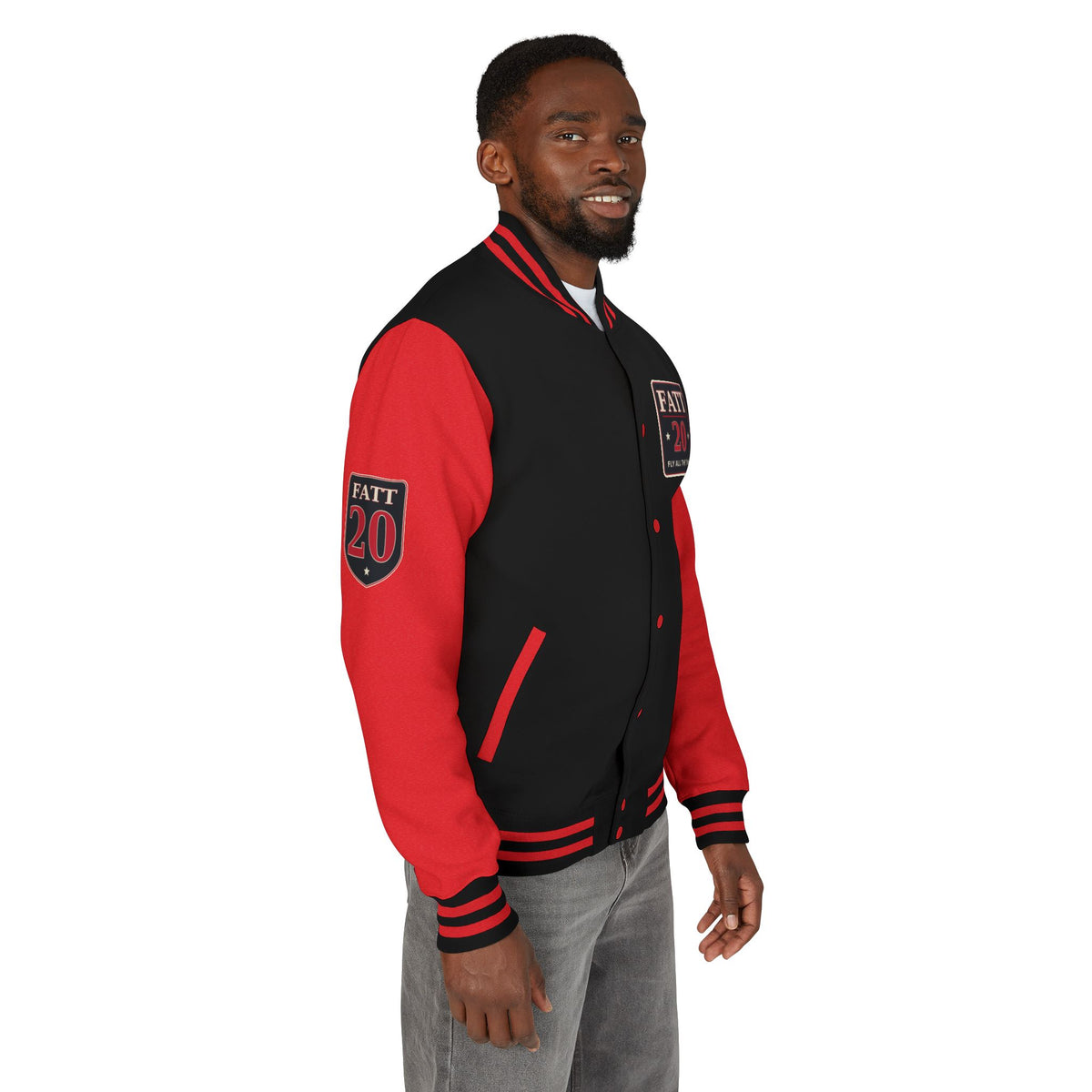 F.A.T.T Red Rose Flight #20 Varsity Jacket
