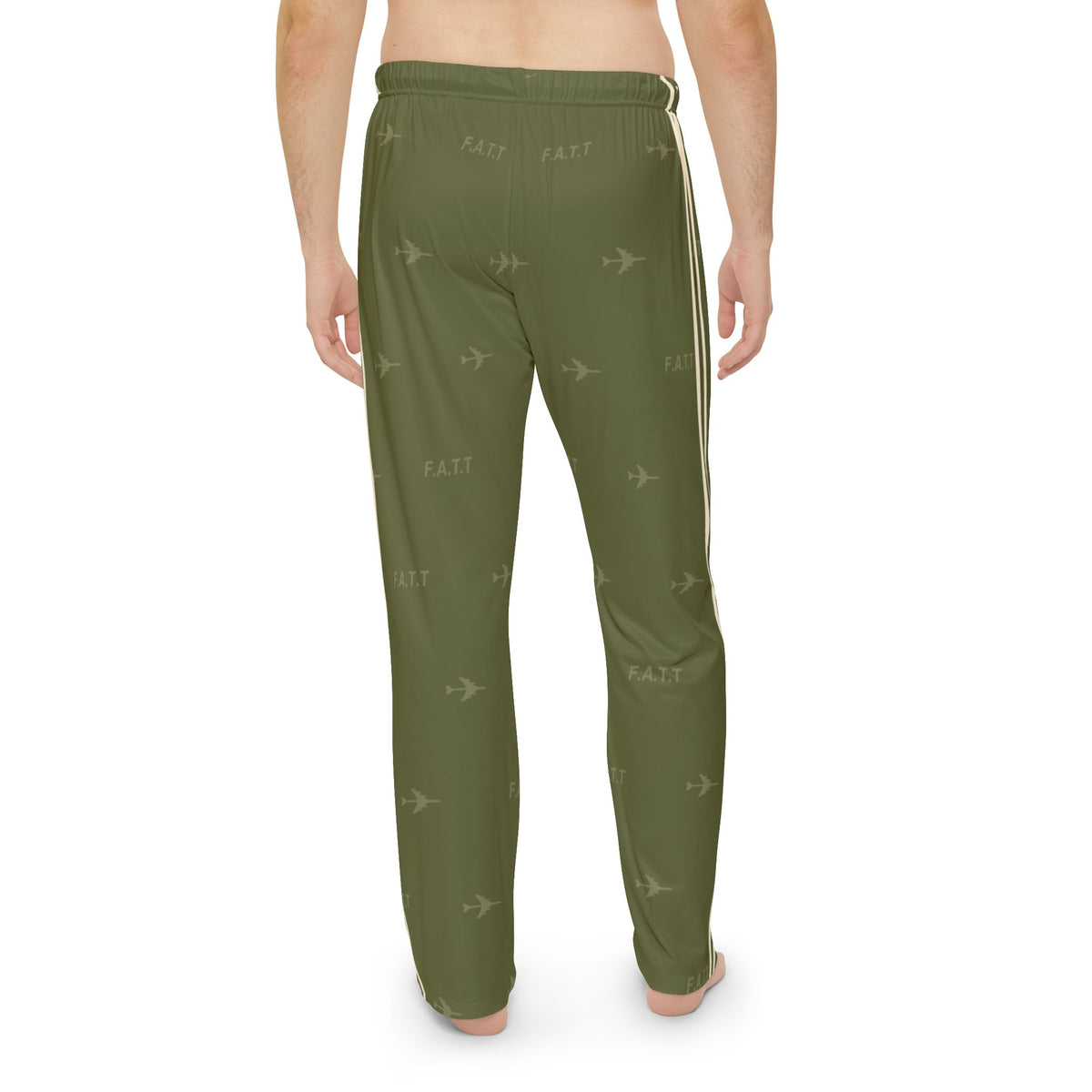F.A.T.T Men's Flight Lounge Pants — Olive / Cream