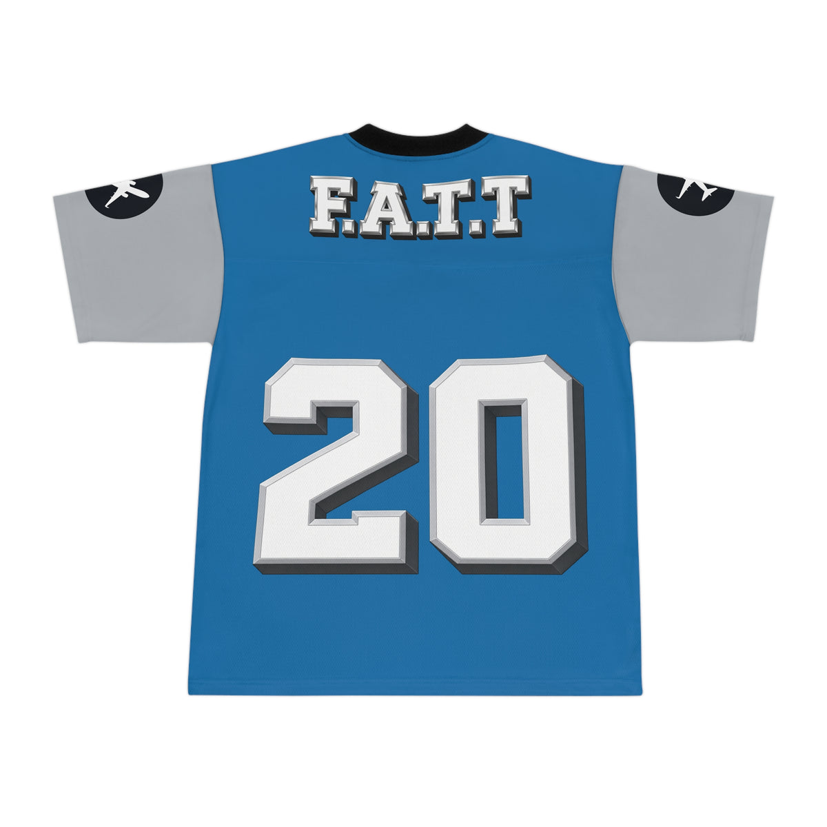 F.A.T.T #20 Football Jersey — Detroit | Blue / Silver