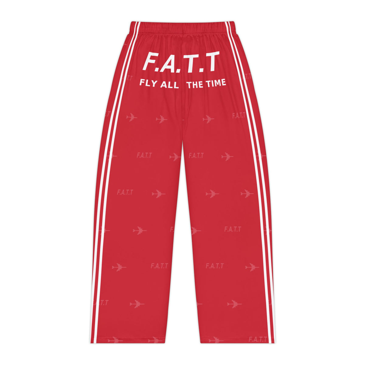 F.A.T.T Women's Flight Lounge Pants — Cherry Red / White