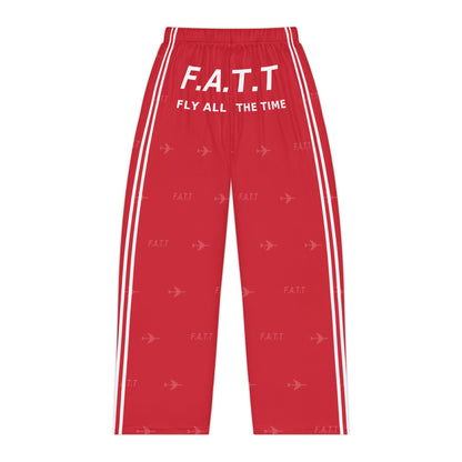 F.A.T.T Women's Flight Lounge Pants — Cherry Red / White