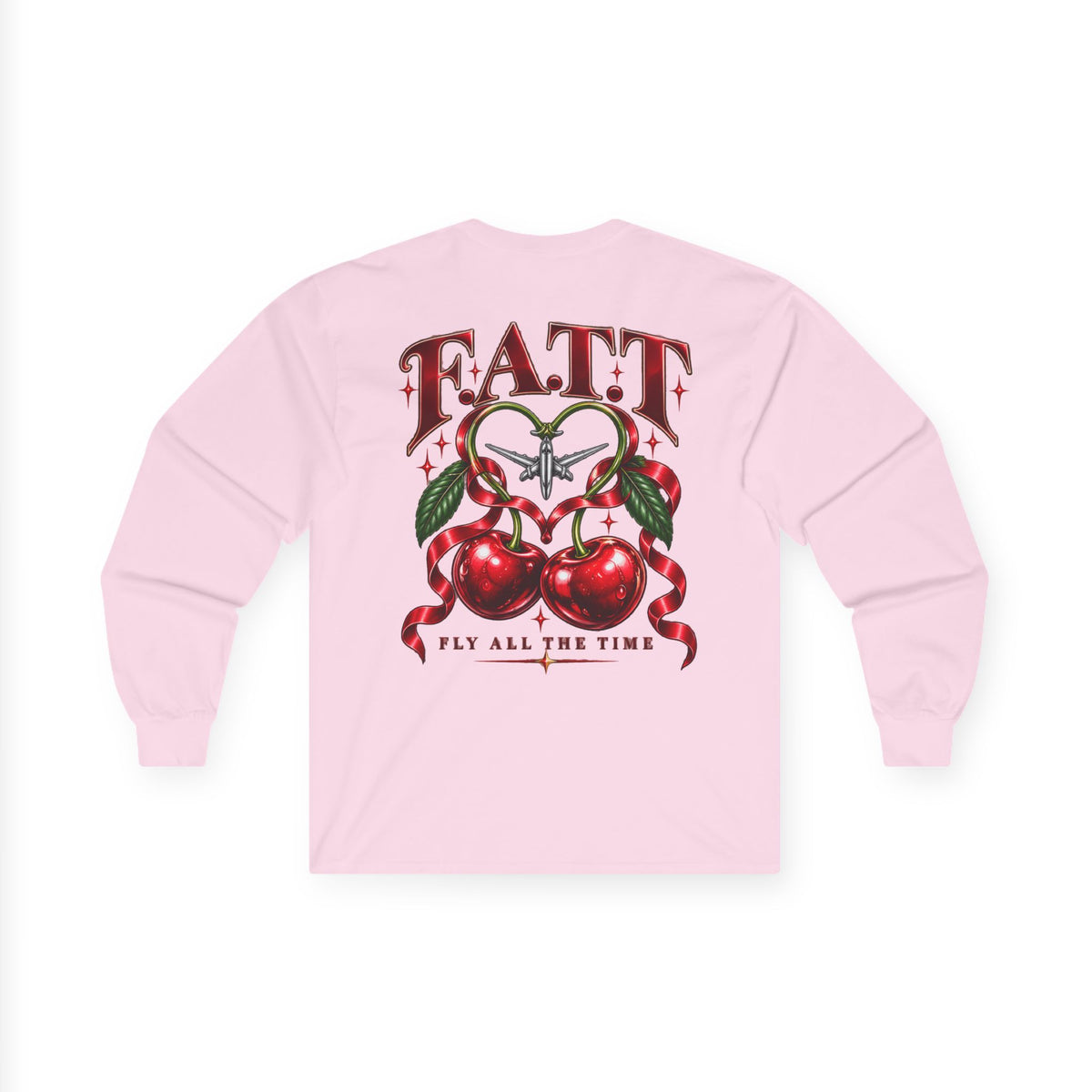 F.A.T.T Women’s Cherry Bow Graphic Long Sleeve