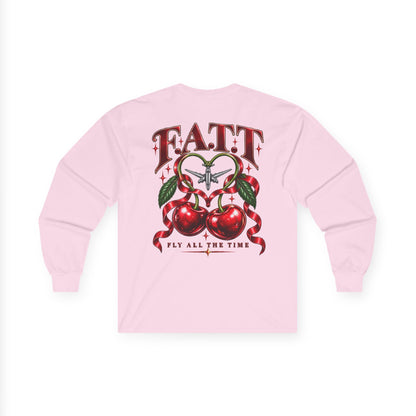 F.A.T.T Women’s Cherry Bow Graphic Long Sleeve