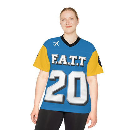 F.A.T.T #20 Football Jersey — Los Angeles Powder | Powder Blue / Gold