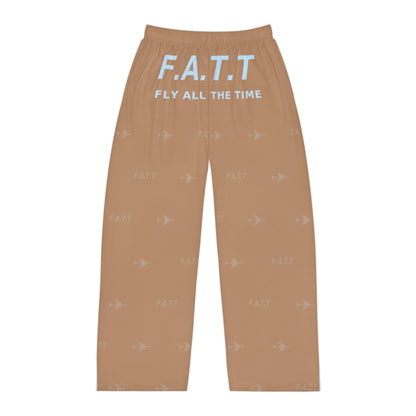F.A.T.T Men's Flight Lounge Pants — Mocha / Sky Blue