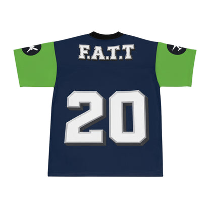 F.A.T.T #20 Football Jersey — Seattle | Navy / Action Green