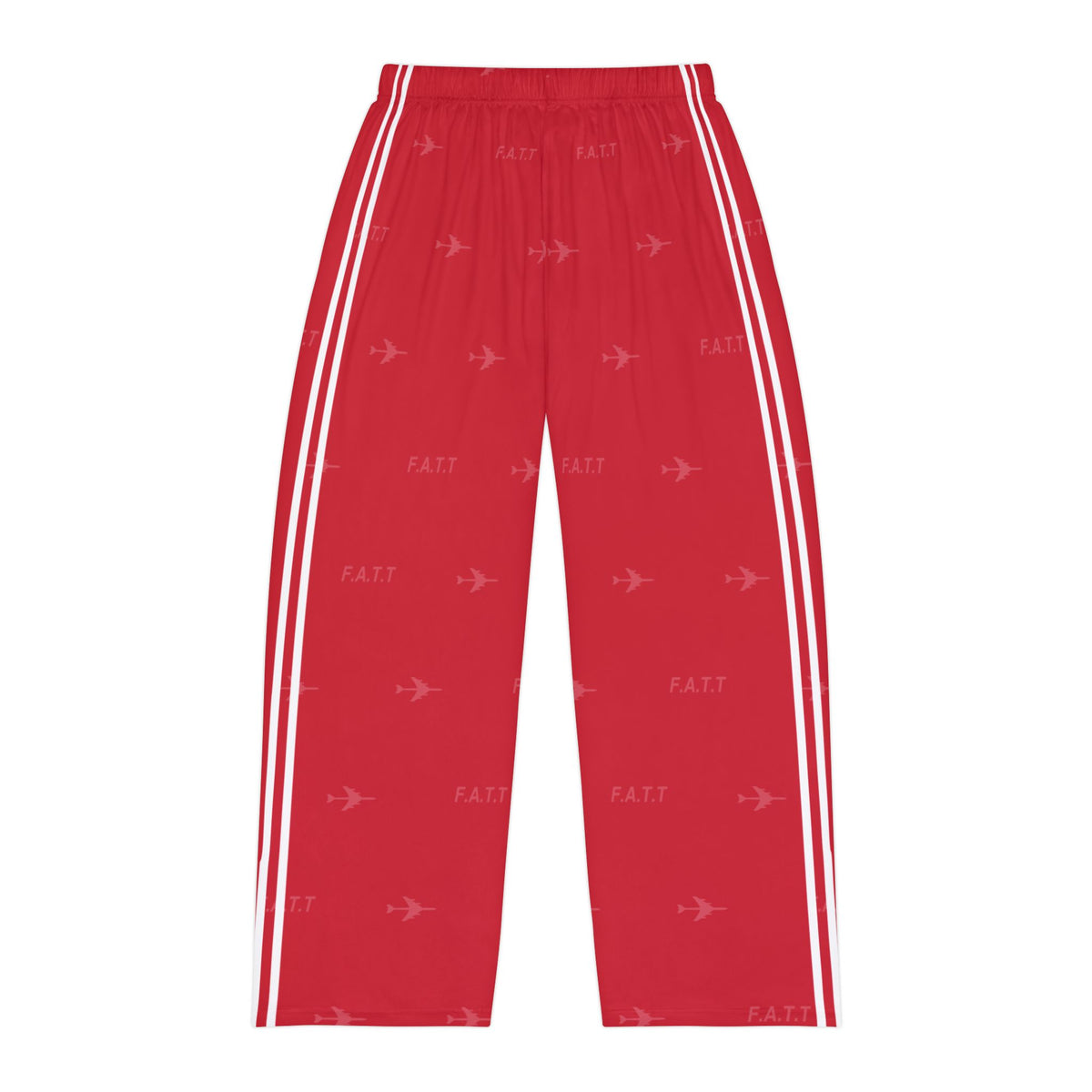 F.A.T.T Men's Flight Lounge Pants — Cherry Red / White