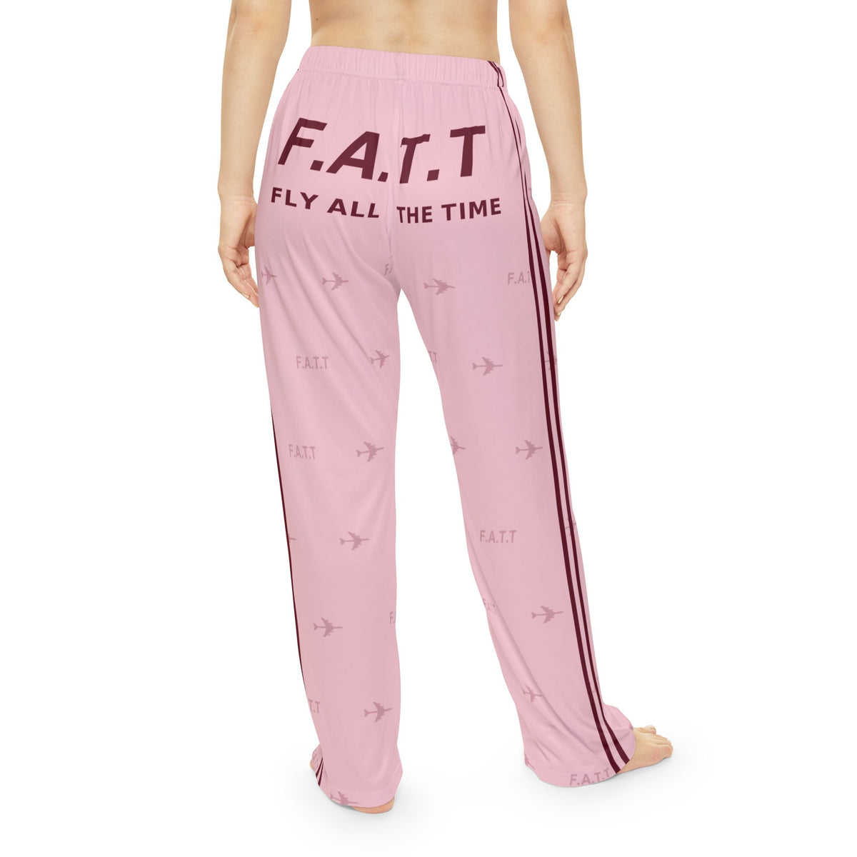 F.A.T.T Women's Flight Lounge Pants — Blush / Burgundy