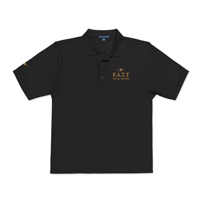 F.A.T.T Signature Embroidered Polo — Black / Gold