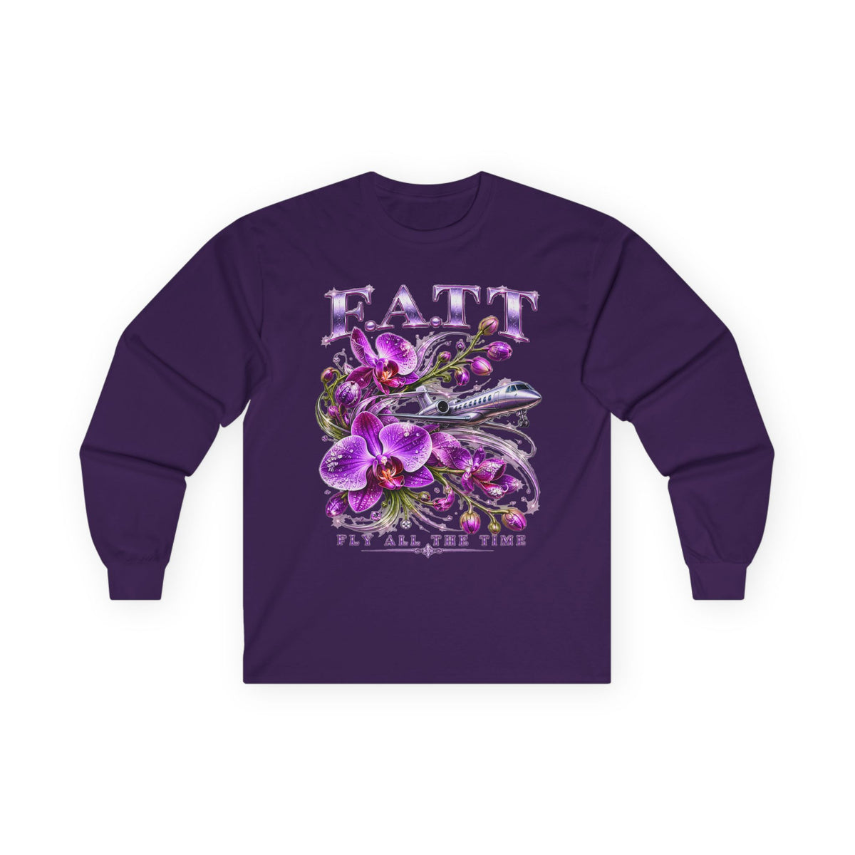 F.A.T.T Women’s Purple Orchid Graphic Long Sleeve