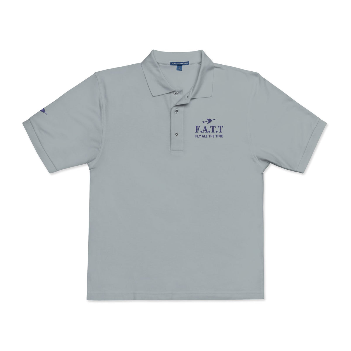F.A.T.T Signature Embroidered Polo — Navy Stitch