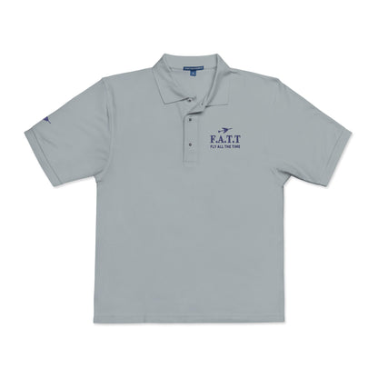 F.A.T.T Signature Embroidered Polo — Navy Stitch
