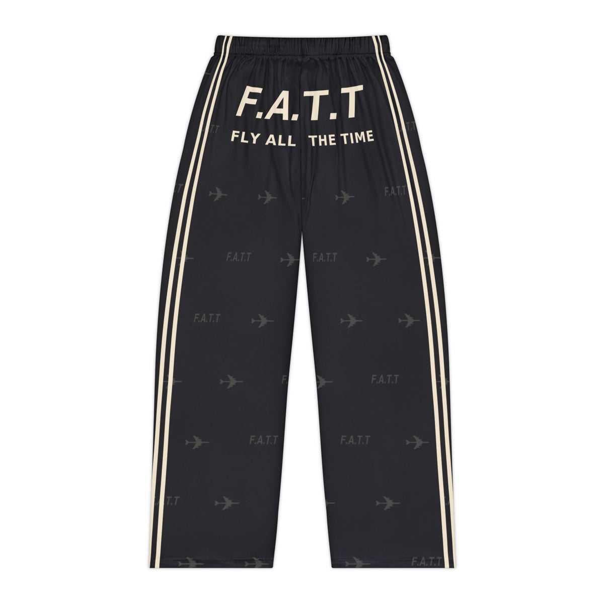 F.A.T.T Women's Flight Lounge Pants — Jet Black / Cream