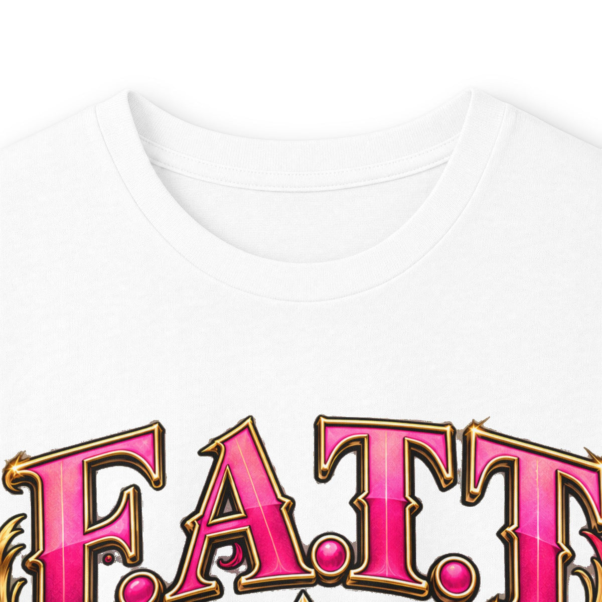 F.A.T.T Women’s Pink & Gold Crown Graphic Long Sleeve