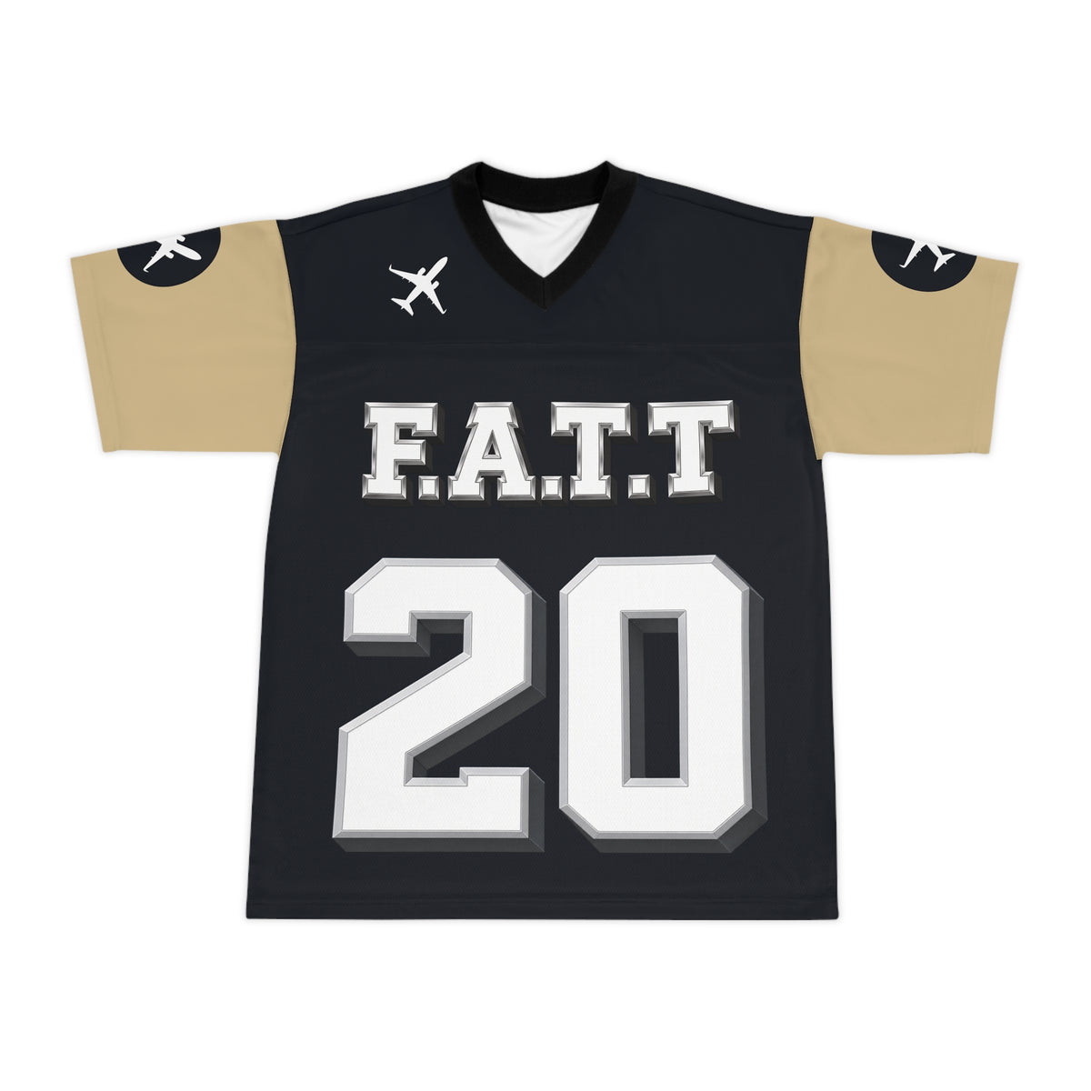 F.A.T.T #20 Football Jersey — New Orleans | Black / Gold