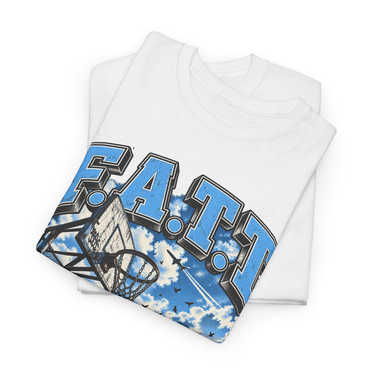 F.A.T.T Rooftop Hoops Graphic Tee — UNC | Cotton S–5XL