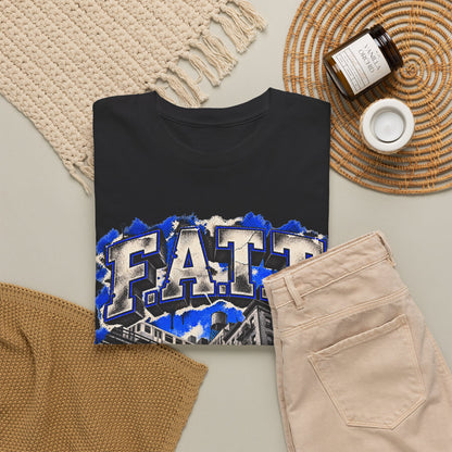 F.A.T.T City Flight Graphic Tee — Royal | Cotton S–5XL