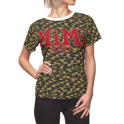 MiMi by FATT Women’s Camo Tee — Camouflage / Red