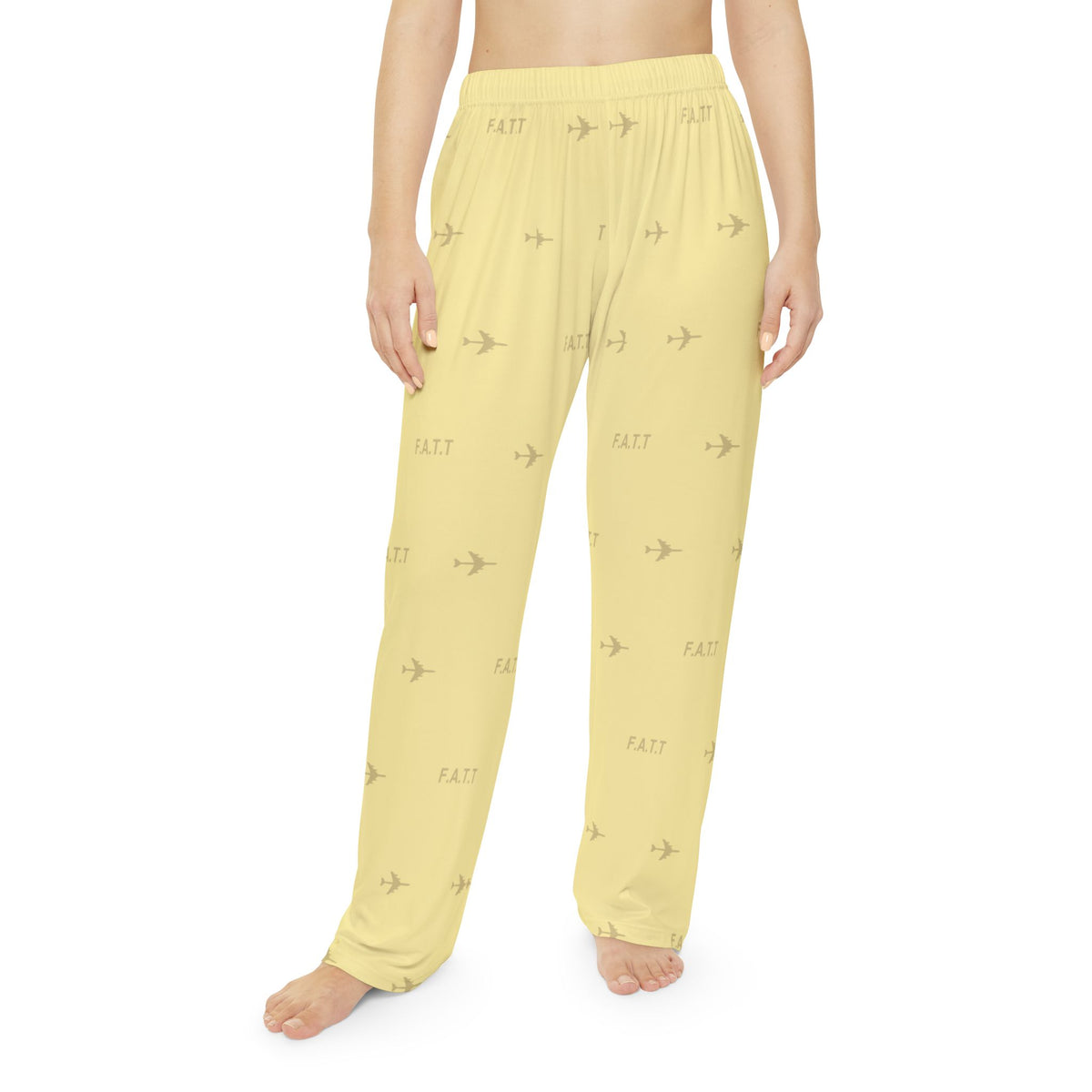 F.A.T.T Women's Flight Lounge Pants — Butter Yellow / Chocolate