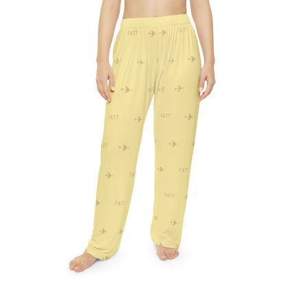 F.A.T.T Women's Flight Lounge Pants — Butter Yellow / Chocolate