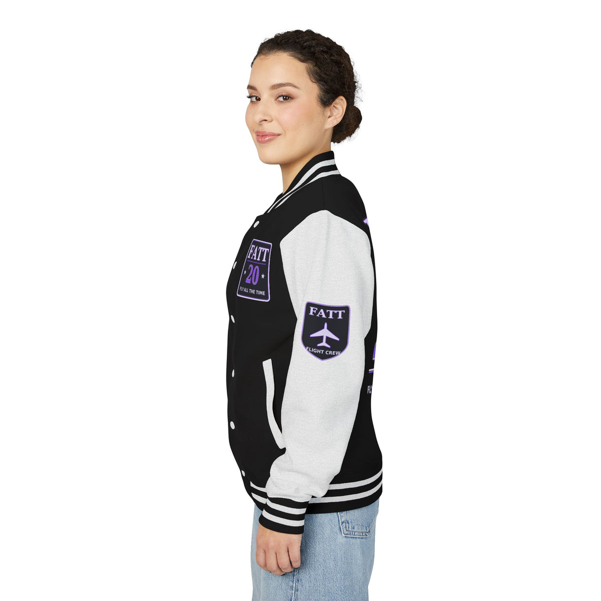 F.A.T.T Purple Space Flight #20 Varsity Jacket