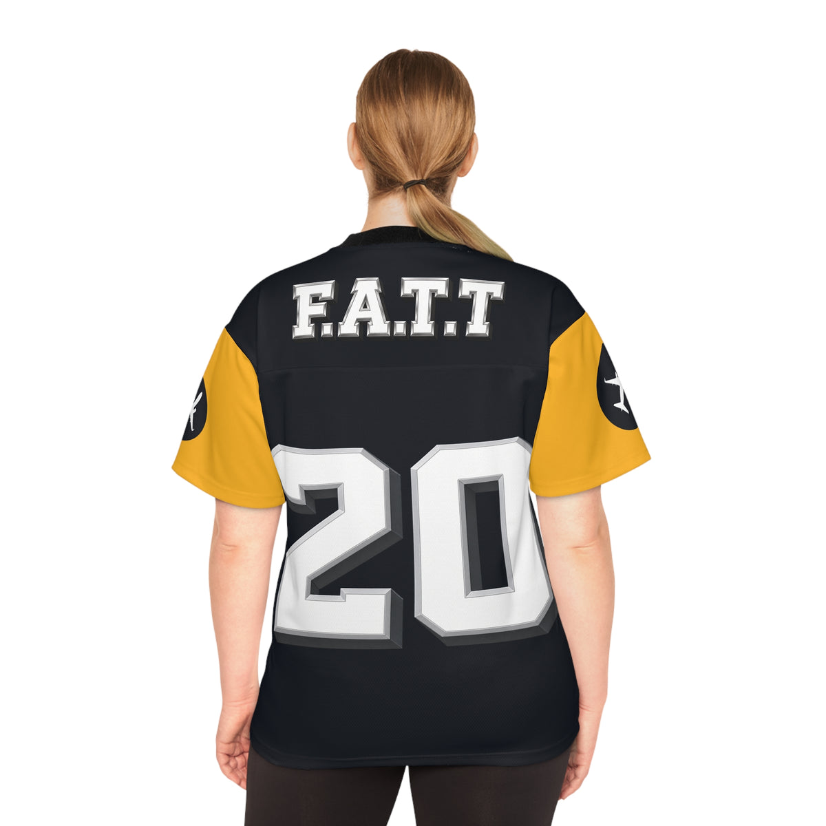 F.A.T.T #20 Football Jersey — Pittsburgh | Black / Gold