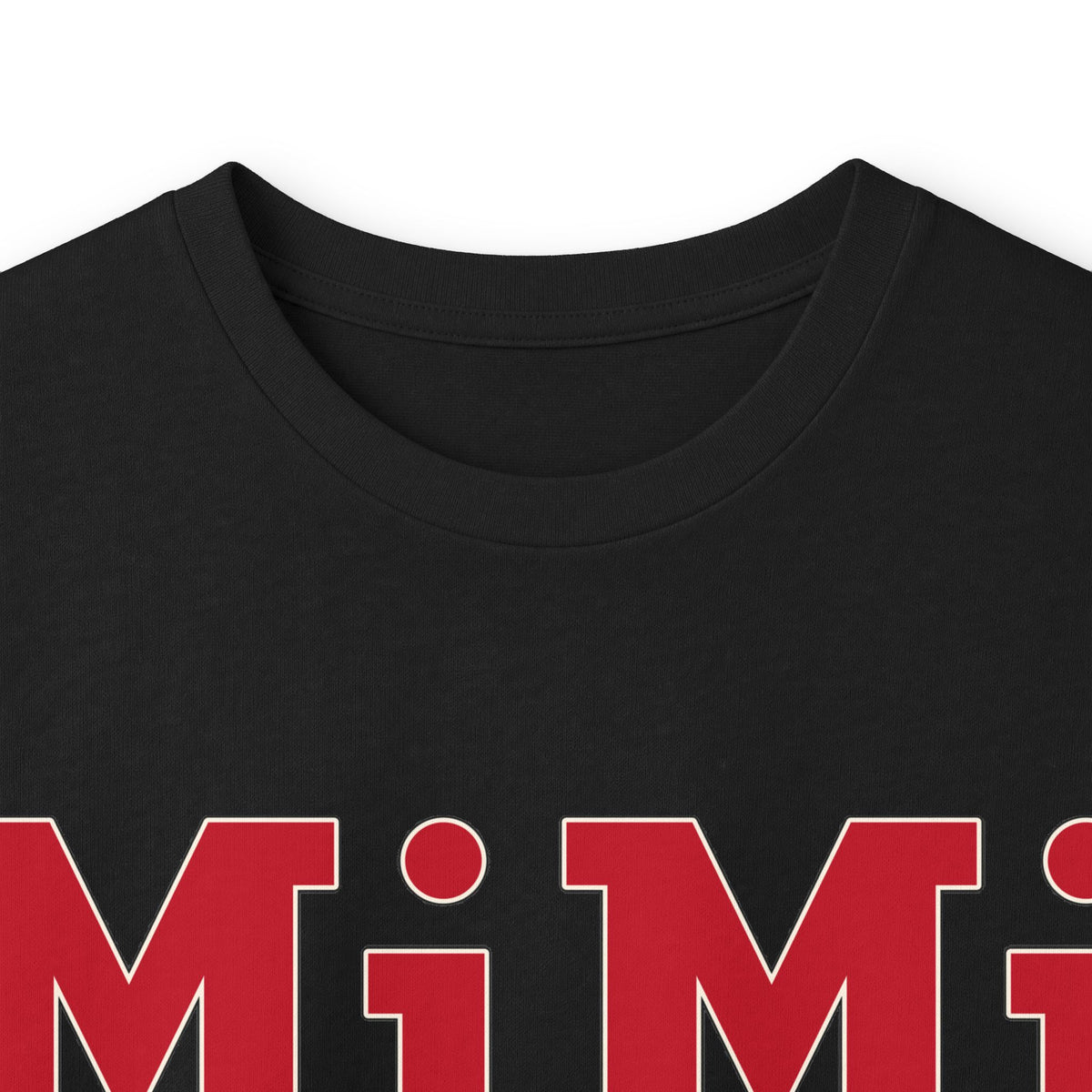 MiMi by FATT Long-Sleeve Cotton T-Shirt — Red & Black