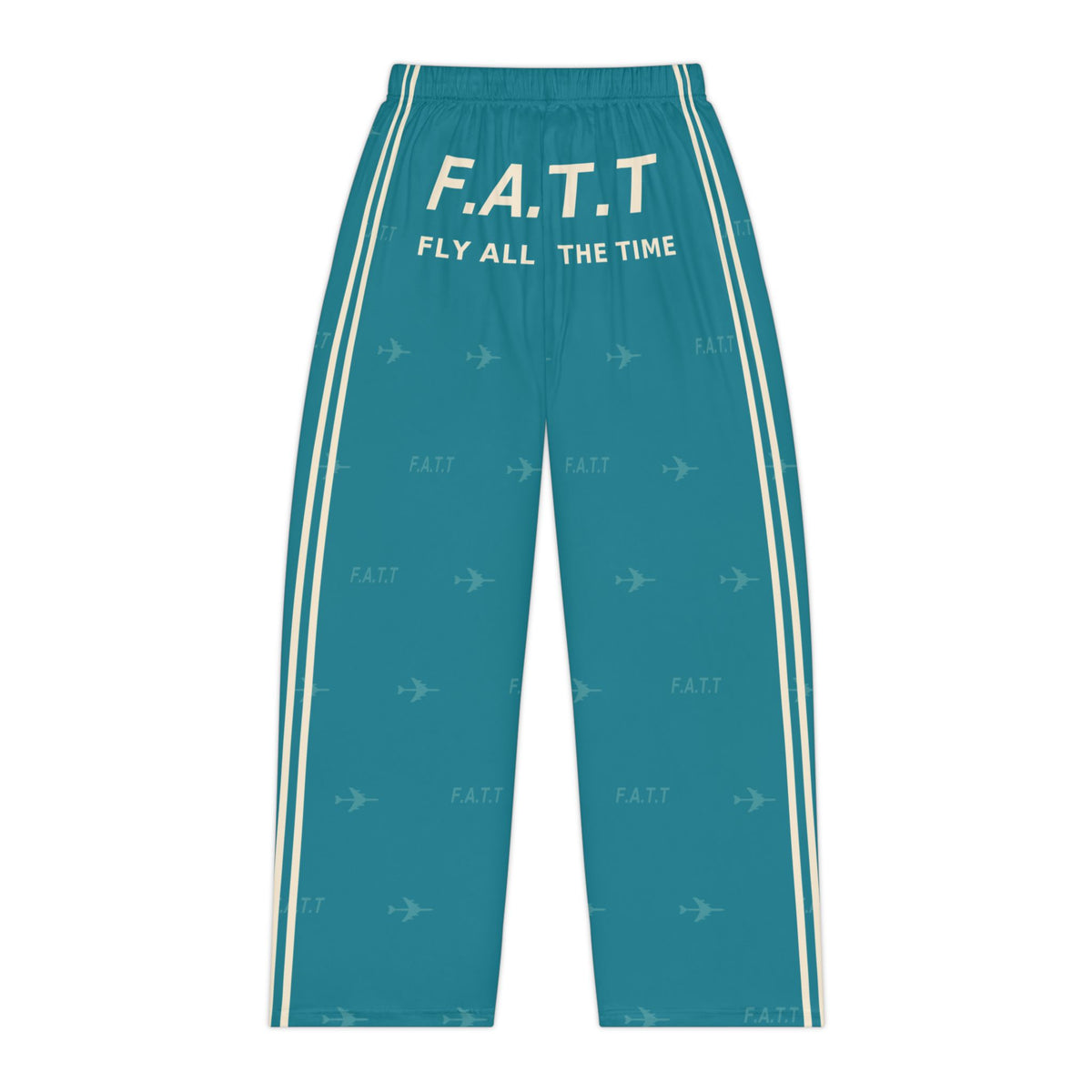 F.A.T.T Women's Flight Lounge Pants — Teal / Cream