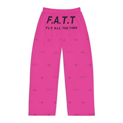 F.A.T.T Men's Flight Lounge Pants — Hot Pink / Black