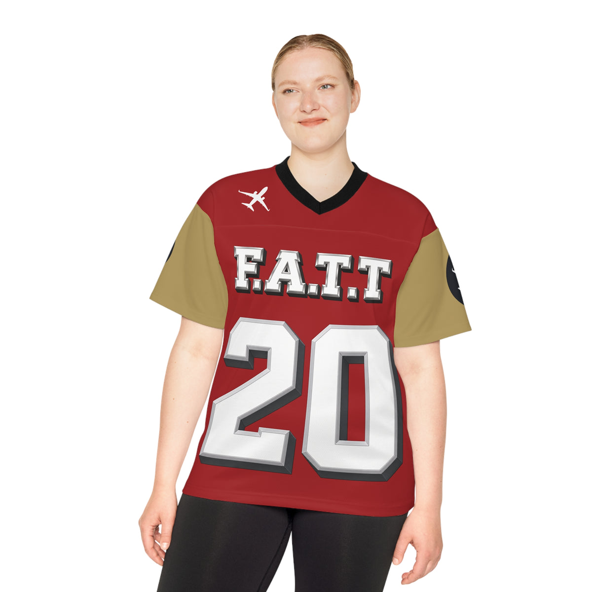 F.A.T.T #20 Football Jersey — San Francisco | Red / Gold