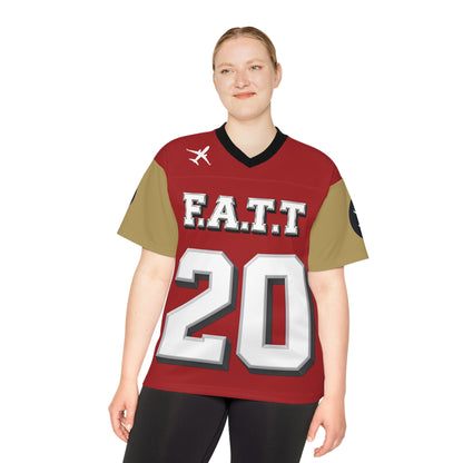 F.A.T.T #20 Football Jersey — San Francisco | Red / Gold