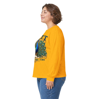 F.A.T.T Women’s Peacock Gold Graphic Long Sleeve