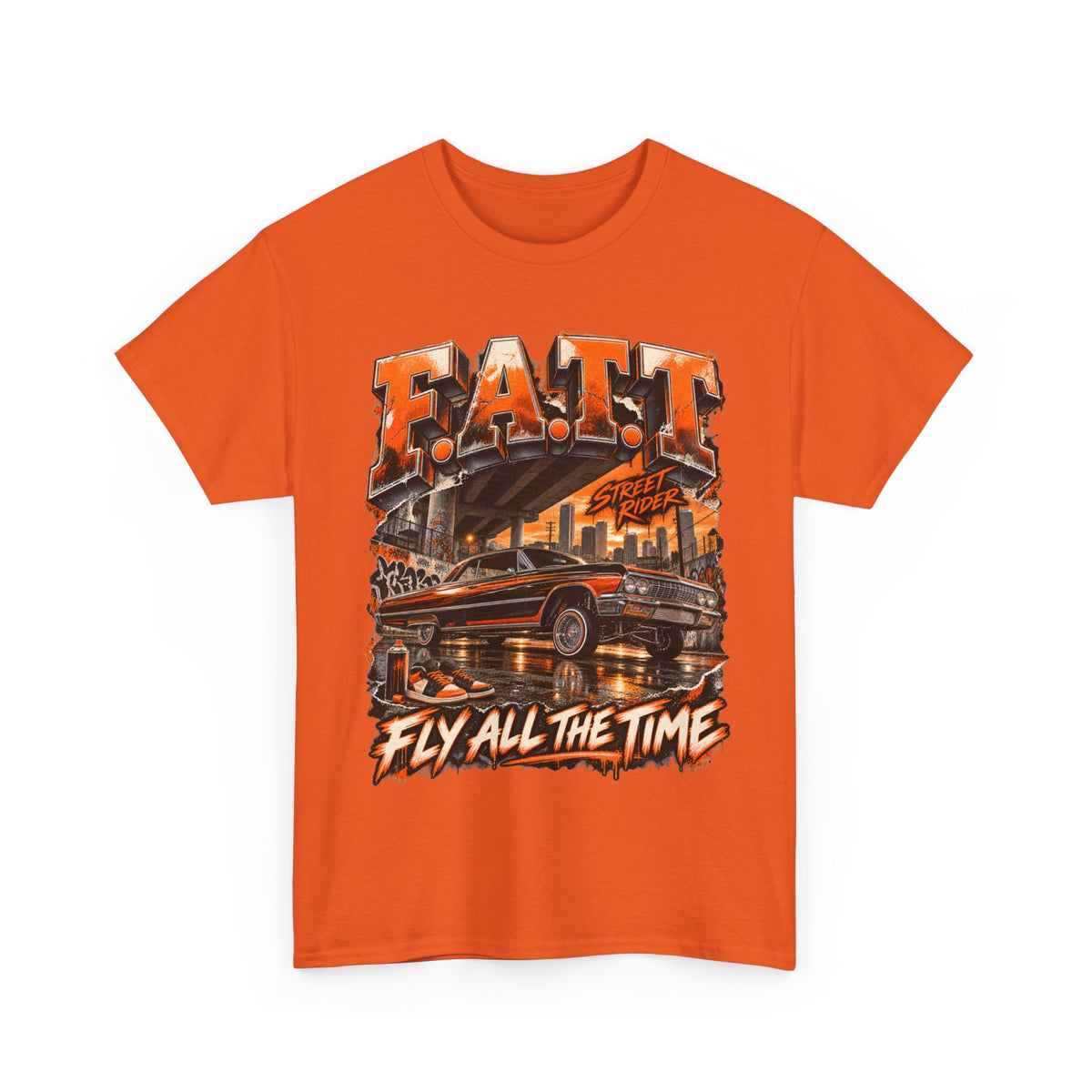 F.A.T.T Street Rider Graphic Tee — Shattered | Cotton S–5XL