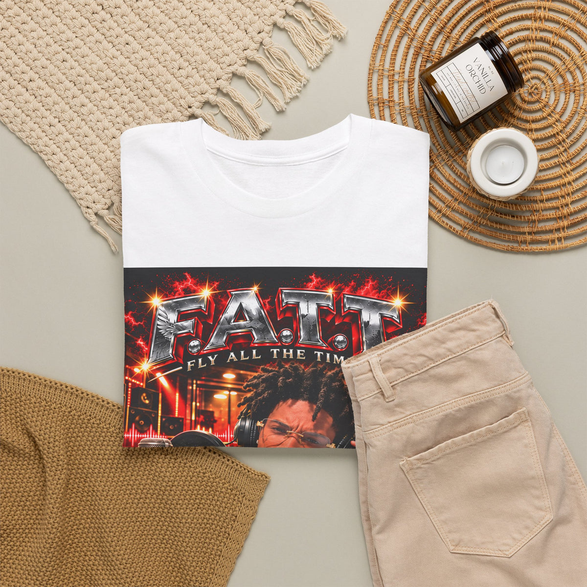 F.A.T.T Yvng Jay Graphic Tee — Matching Colors | 15×17 Front + Back