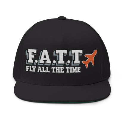 F.A.T.T Miami Jersey Matching Snapback — Aqua / Orange | Cotton