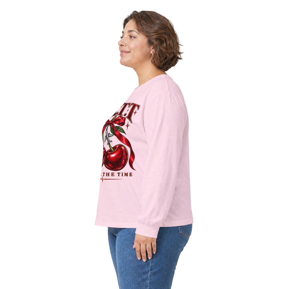 F.A.T.T Women’s Cherry Bow Graphic Long Sleeve