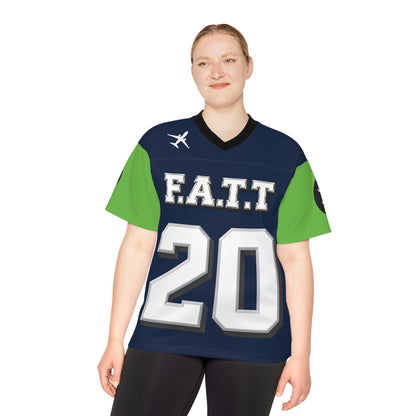 F.A.T.T #20 Football Jersey — Seattle | Navy / Action Green