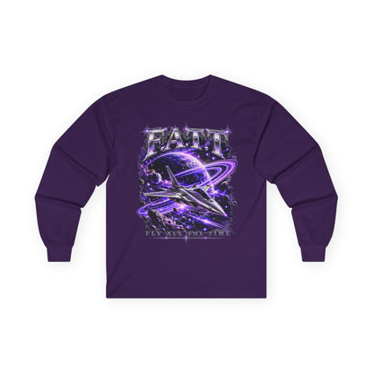 F.A.T.T Purple Space Flight Graphic Long Sleeve