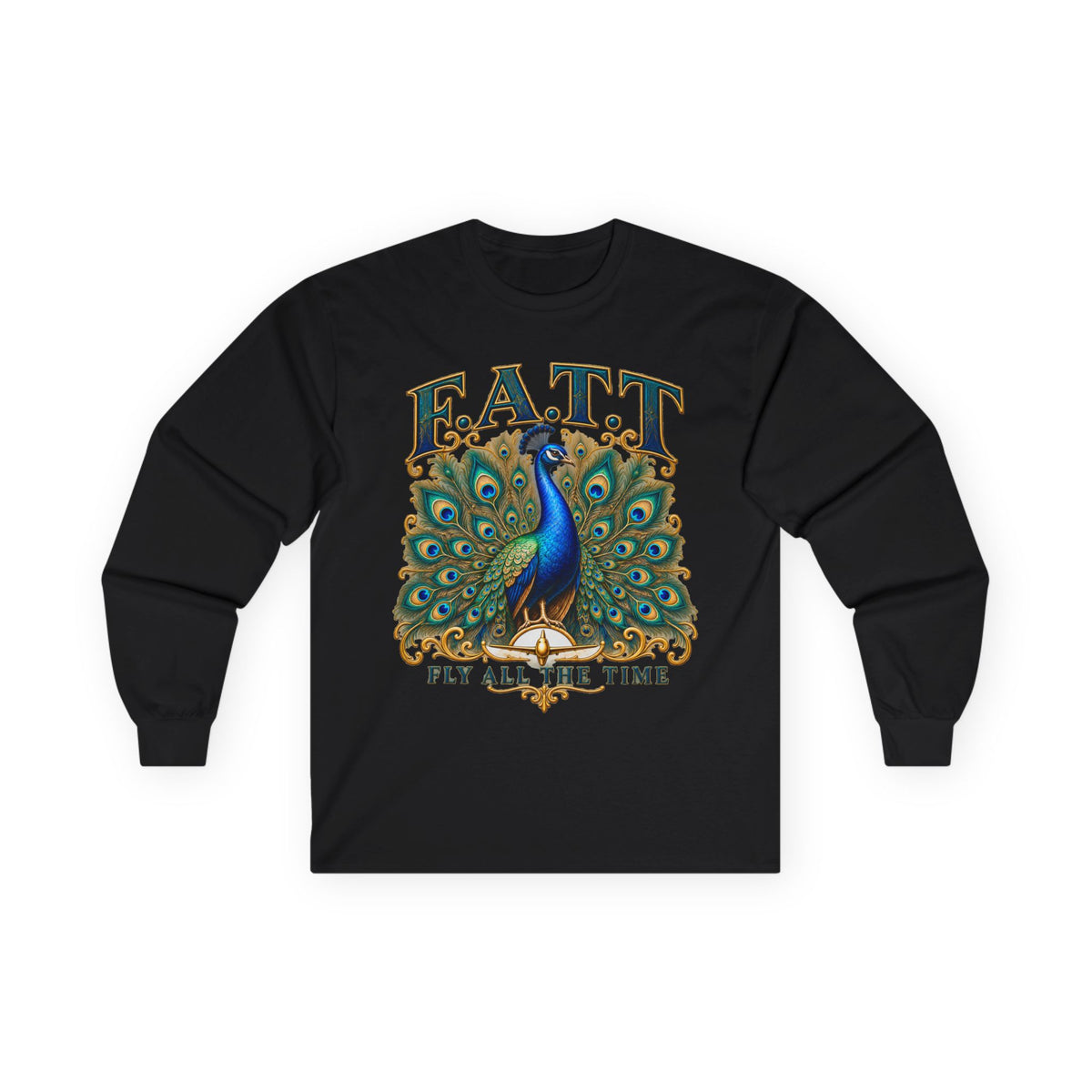 F.A.T.T Women’s Peacock Gold Graphic Long Sleeve