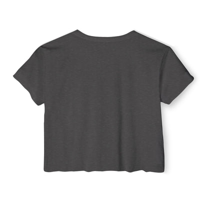 F.A.T.T Women's Purple Skyline Graphic Crop Top