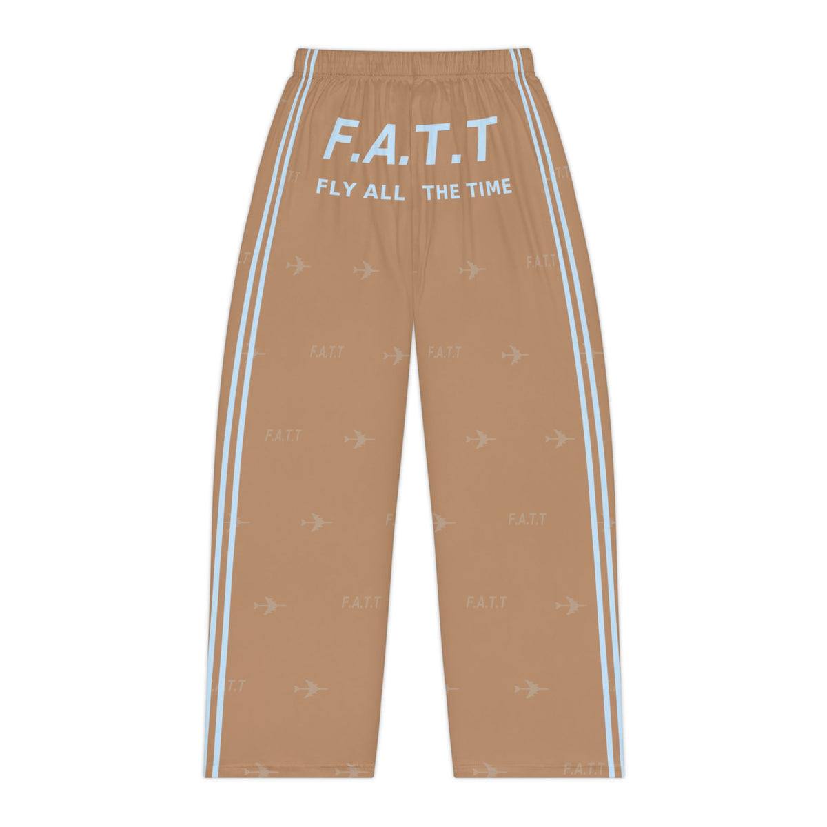 F.A.T.T Women's Flight Lounge Pants — Mocha / Sky Blue