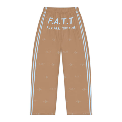 F.A.T.T Women's Flight Lounge Pants — Mocha / Sky Blue