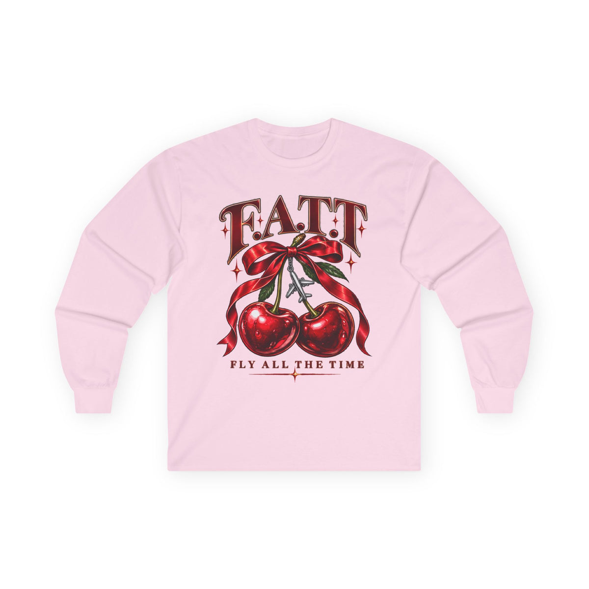 F.A.T.T Women’s Cherry Bow Graphic Long Sleeve