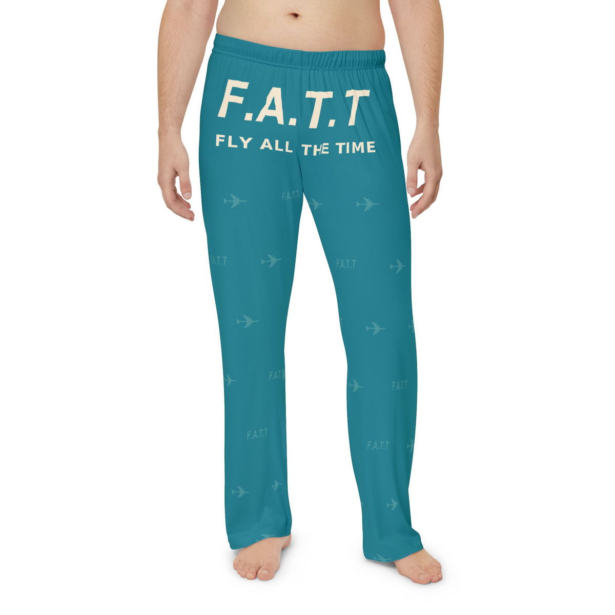 F.A.T.T Men's Flight Lounge Pants — Teal / Cream