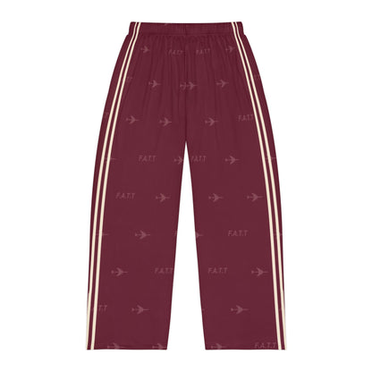 F.A.T.T Men's Flight Lounge Pants — Burgundy / Cream